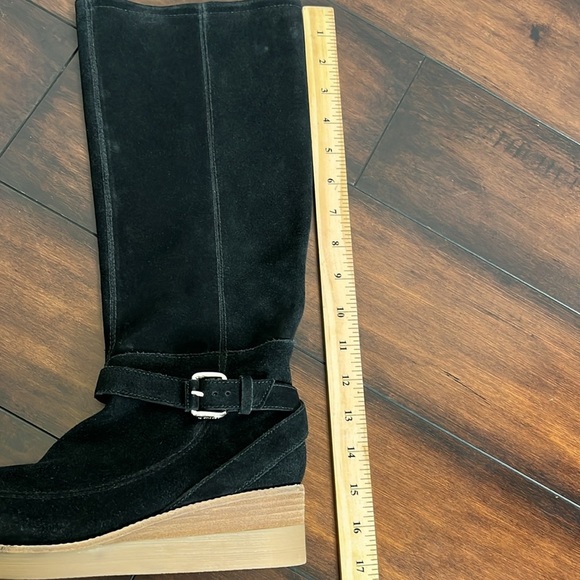 10 Crosby by Derek Lam Edie Boots size 6.5 Suede Equestrian Preppy New - Picture 10 of 11